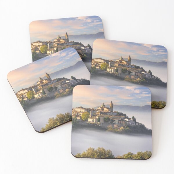 Item preview, Trevi picturesque village in a foggy morning. Umbria, Italy designed and sold by Stefano Orazzini.