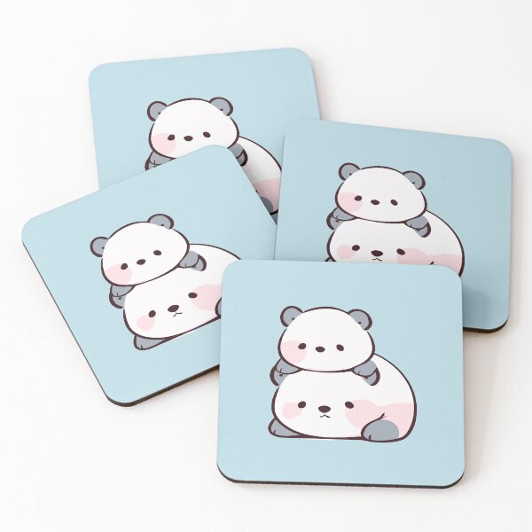 Item preview, Minimalist Fluffy Panda Bear Cute Cartoon Art  designed and sold by JadesignFang.