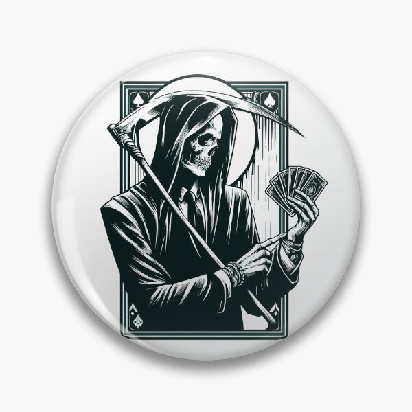 Item preview, Gambling meme grim reaper death designed and sold by TomFrontierArt.