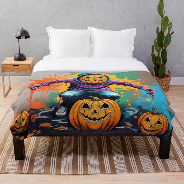 Item preview, Enchanted Eve: Pumpkin Man in Colorful Drips designed and sold by javaoverride.