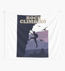 ROCK CLIMBING Wall Tapestry
