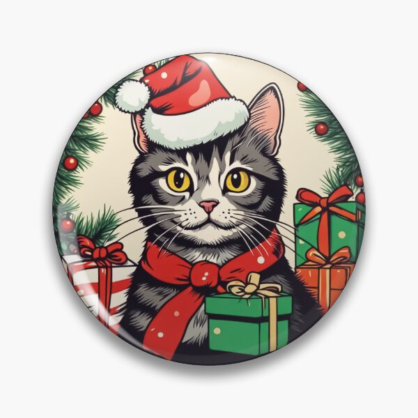 Item preview, Cute Cat Celebrating Christmas designed and sold by Samadi style.