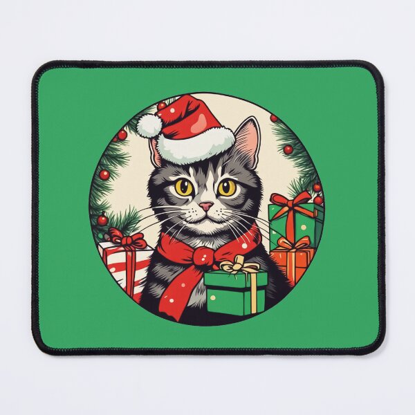 Item preview, Cute Cat Celebrating Christmas designed and sold by Samadi style.