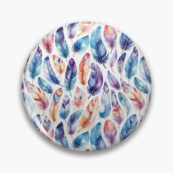Item preview, Watercolor feathers pattern designed and sold by ChaosEdits.