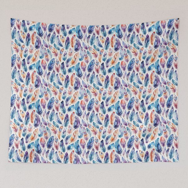 Item preview, Watercolor feathers pattern designed and sold by ChaosEdits.