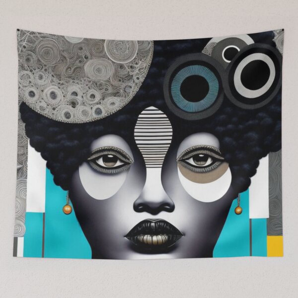 Item preview, Harlem Mama - Afro Centric Collage designed and sold by KrisantoArts.