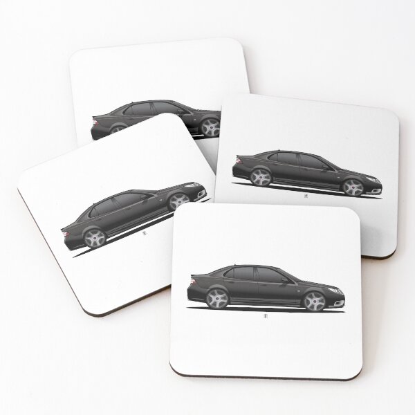 Item preview, Saab Turbo X Aero Illustration Black designed and sold by blackdogshop.