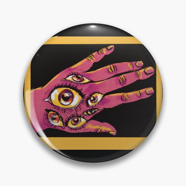 Item preview, Hand eye trippy halftone art weirdcore designed and sold by j-nash-art.