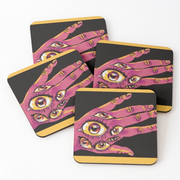 Item preview, Hand eye trippy halftone art weirdcore designed and sold by j-nash-art.