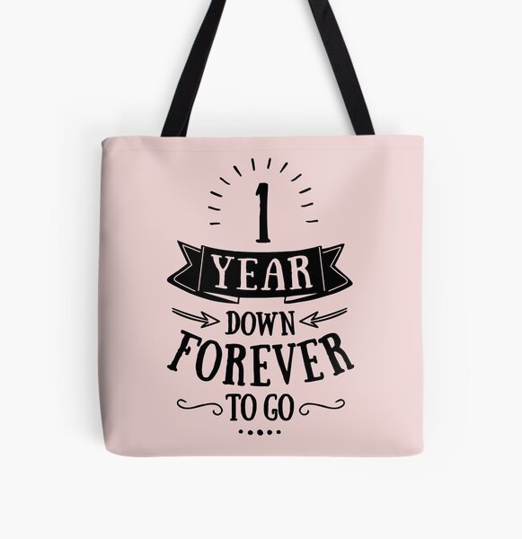 Happily Ever After Personalized 1st Anniversary Tote Bag