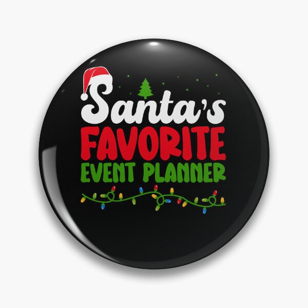 Item preview, Santa's Favorite Event Planner designed and sold by ArtMeetsPizza.