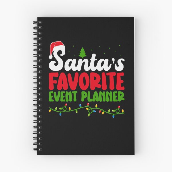 Item preview, Santa's Favorite Event Planner designed and sold by ArtMeetsPizza.