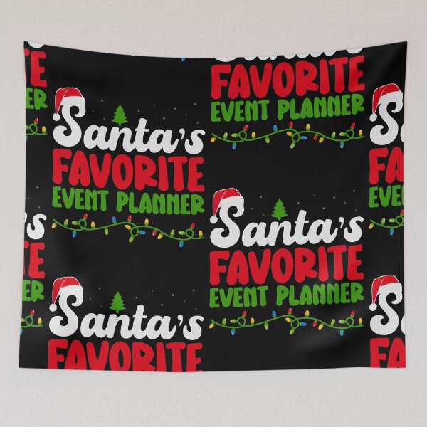 Item preview, Santa's Favorite Event Planner designed and sold by ArtMeetsPizza.