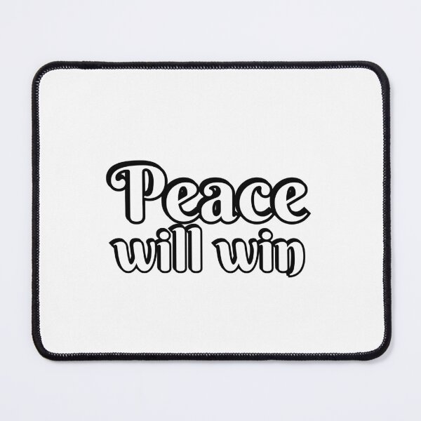 Item preview, Peace will win - International Day of Peace - blue and yellow designed and sold by Inspirationmotivation.