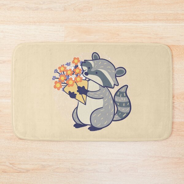 Item preview, Racoon and Flowers designed and sold by Wlaurence.