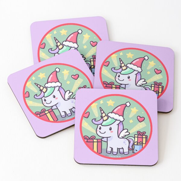 Item preview, Christmas Unicorn Cartoon designed and sold by PickledjoArt.