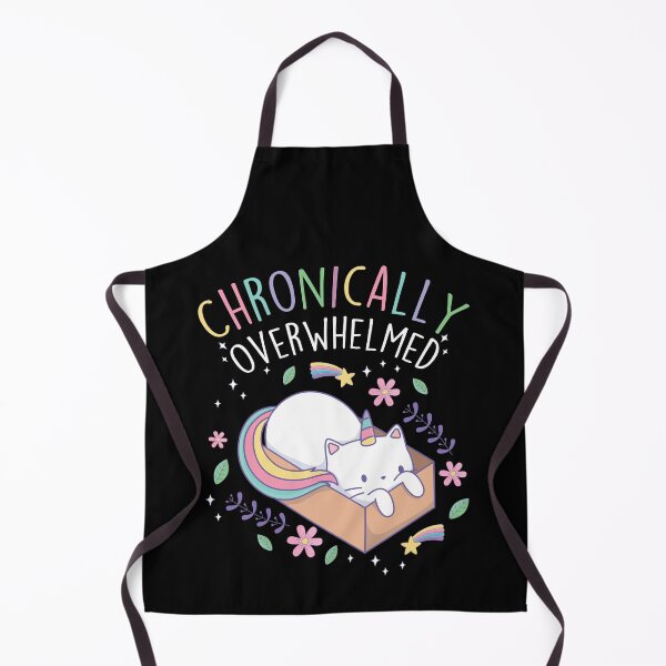 Item preview, Chronically Overwhelmed ADHD Autism Caticorn designed and sold by Clara Hollins.