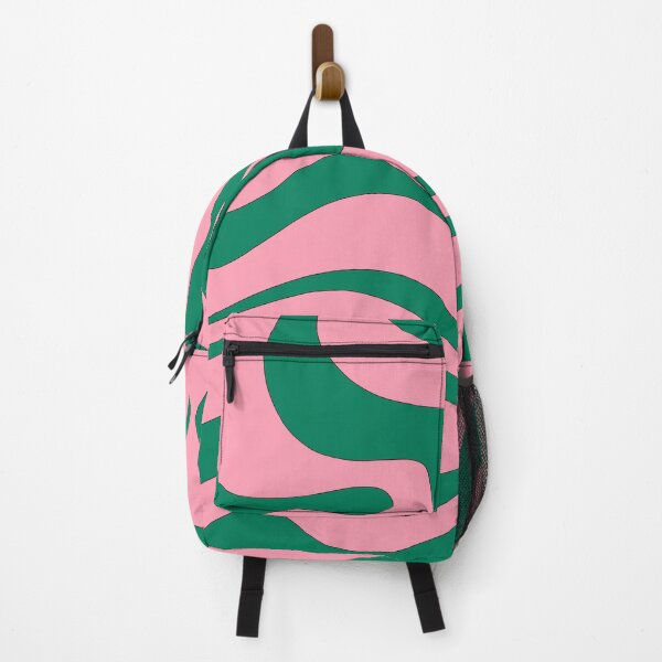 Item preview, Modern Retro Liquid Swirl Funky Abstract Pattern Pink and Green designed and sold by kierkegaard.