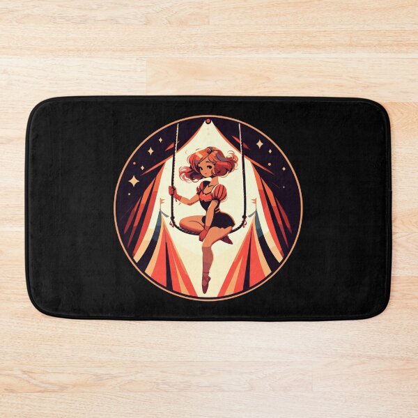 Item preview, Circus girl on flying trapeze retro designed and sold by TomFrontierArt.