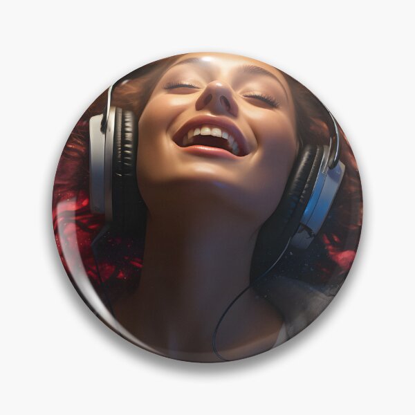 Item preview, Girl Laughing to the Swirling Rhythms of Music designed and sold by soulofalion.