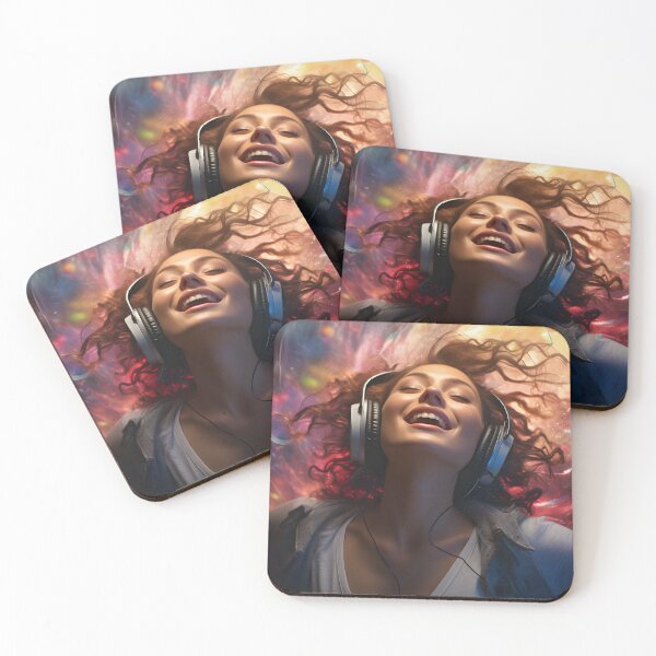 Item preview, Girl Laughing to the Swirling Rhythms of Music designed and sold by soulofalion.