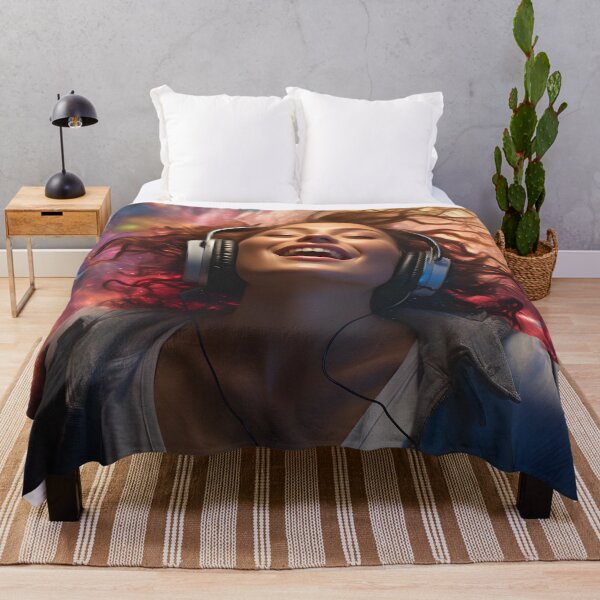 Item preview, Girl Laughing to the Swirling Rhythms of Music designed and sold by soulofalion.