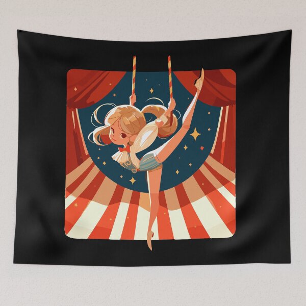 Item preview, Circus show on flying trapeze designed and sold by TomFrontierArt.