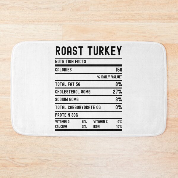 Item preview, Roast Turkey Nutrition Facts designed and sold by Beezi Graphix.