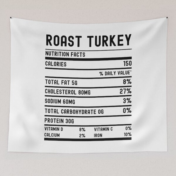 Item preview, Roast Turkey Nutrition Facts designed and sold by Beezi Graphix.