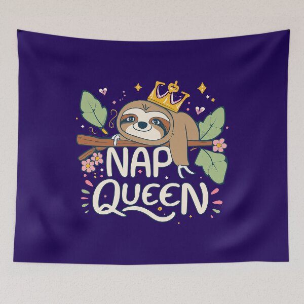 Item preview, Sloth Nap Queen designed and sold by PRINYOS.