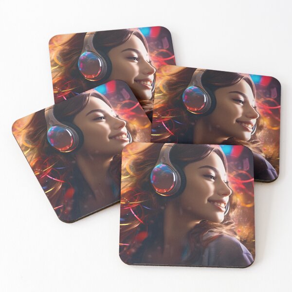 Item preview, Girl Laughing to the Swirling Rhythms of Music designed and sold by soulofalion.