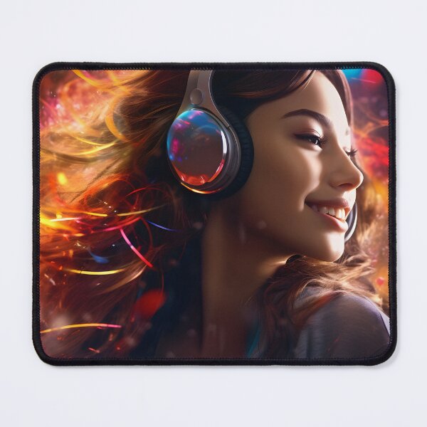 Item preview, Girl Laughing to the Swirling Rhythms of Music designed and sold by soulofalion.