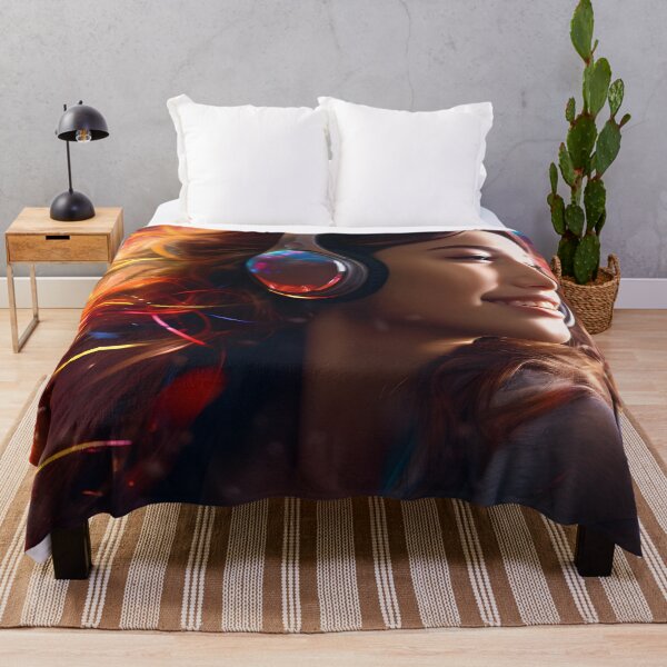 Item preview, Girl Laughing to the Swirling Rhythms of Music designed and sold by soulofalion.