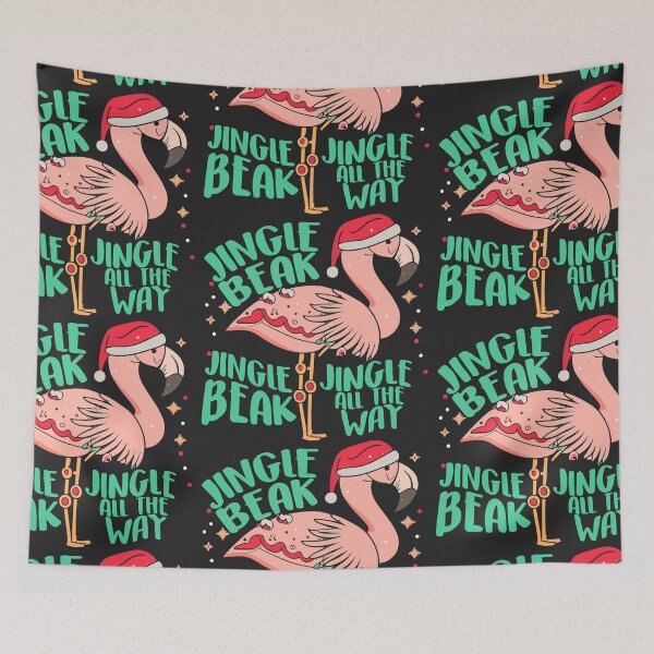 Item preview, flamingo christmas enthusiasts designed and sold by The  Knick Knack Nook.