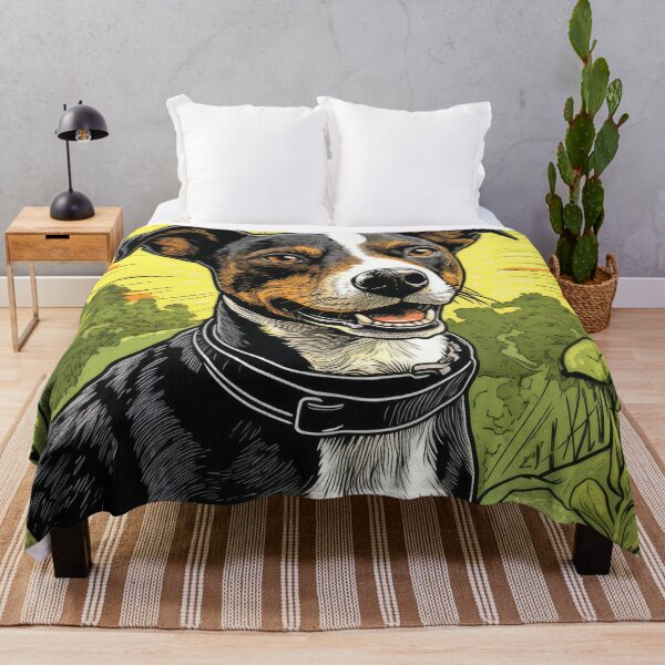 Item preview, cute Jack Russell Terrier dog in retro style designed and sold by WallyPink.