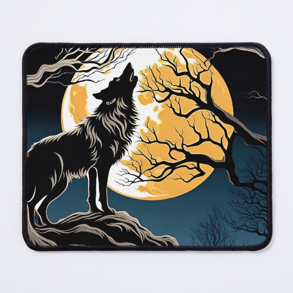 Item preview, Wolf Howling at Moon designed and sold by AuroraSpringer.