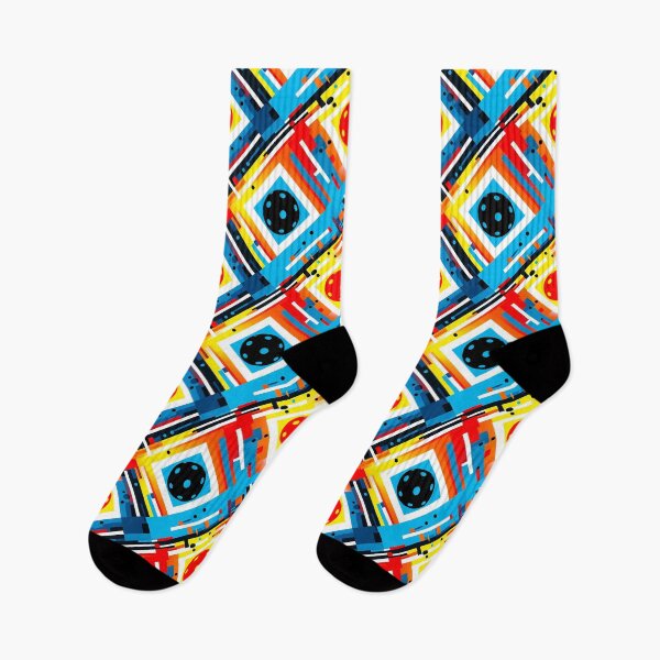 Item preview, Colorful geometric pickleball pattern designed and sold by EvieWoj.