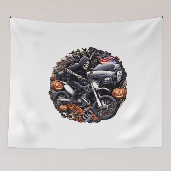 Item preview, Bikelife Halloween USA Skeleton designed and sold by fatbanana.