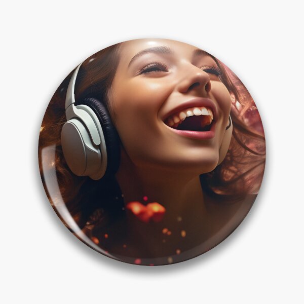 Item preview, Girl Laughing to the Swirling Rhythms of Music designed and sold by soulofalion.
