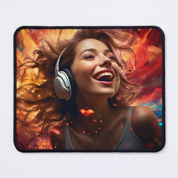 Item preview, Girl Laughing to the Swirling Rhythms of Music designed and sold by soulofalion.