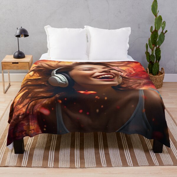 Item preview, Girl Laughing to the Swirling Rhythms of Music designed and sold by soulofalion.