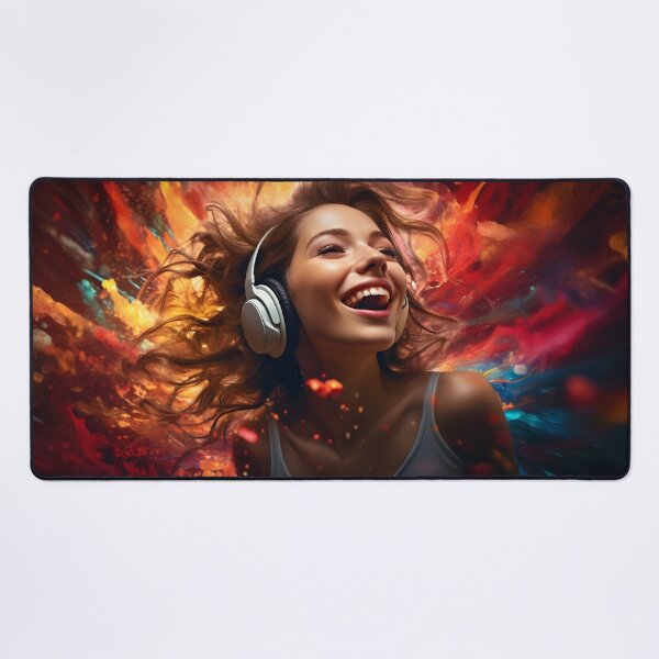 Item preview, Girl Laughing to the Swirling Rhythms of Music designed and sold by soulofalion.
