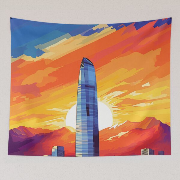 Item preview, A Pop Art Travel Print of Santiago - Chile  designed and sold by StudioRedKoala.