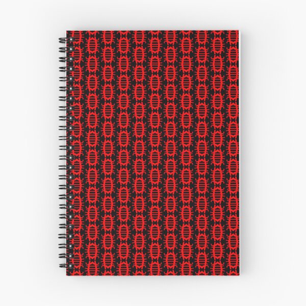 Item preview, BEETLE PATTERN. RED ON BLACK. designed and sold by 5hertz.