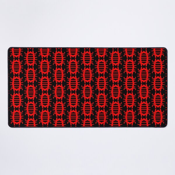 Item preview, BEETLE PATTERN. RED ON BLACK. designed and sold by 5hertz.