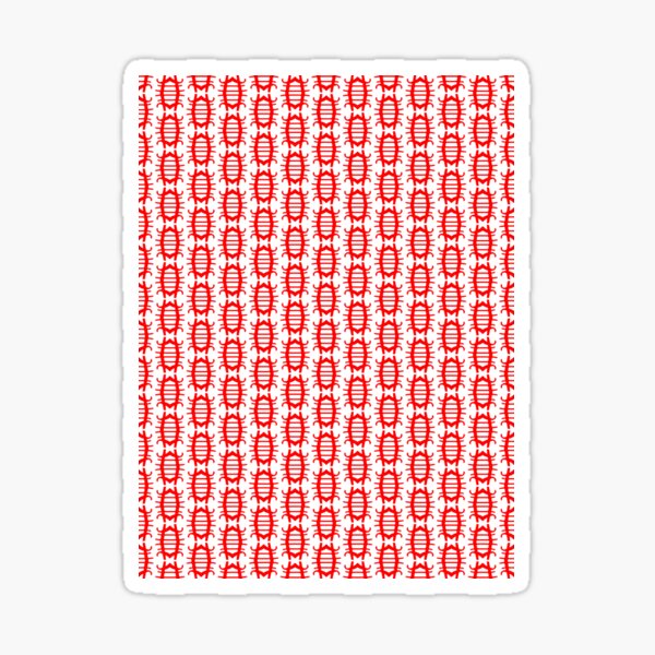 Vista previa del artículo con la obra «PATRÓN DE ESCARABAJO. ROJO SOBRE NEGRO.», diseñado y vendido por 5hertz.