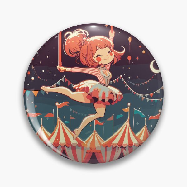 Item preview, Circu girl give show on flying trapeze designed and sold by TomFrontierArt.