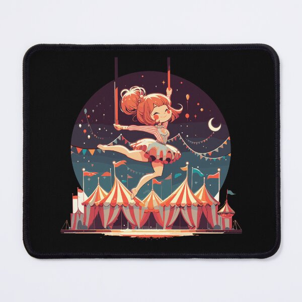 Item preview, Circu girl give show on flying trapeze designed and sold by TomFrontierArt.