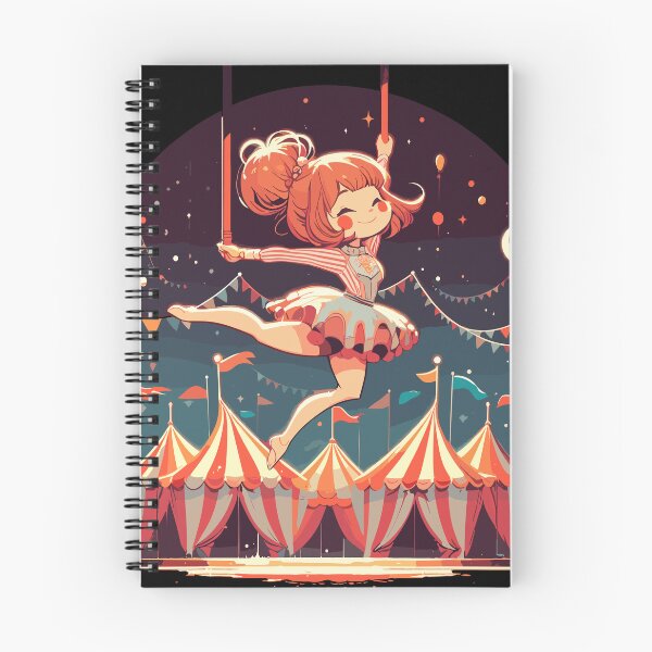 Item preview, Circu girl give show on flying trapeze designed and sold by TomFrontierArt.