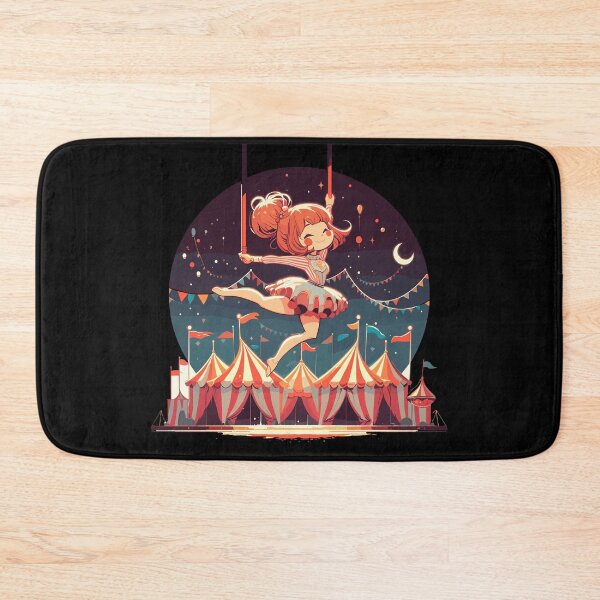 Item preview, Circu girl give show on flying trapeze designed and sold by TomFrontierArt.